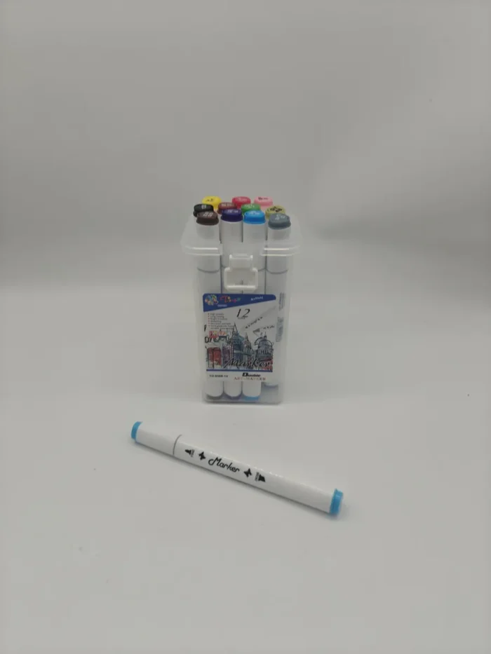 Двустранни маркери 12 цвята - Image 2