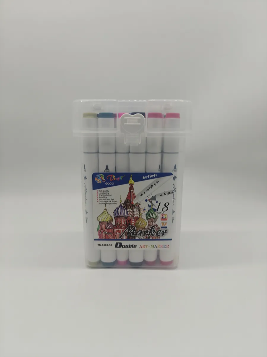 8304 МАРКЕР Т8304 х40 18цв.ДВУСТРАН - Image 1