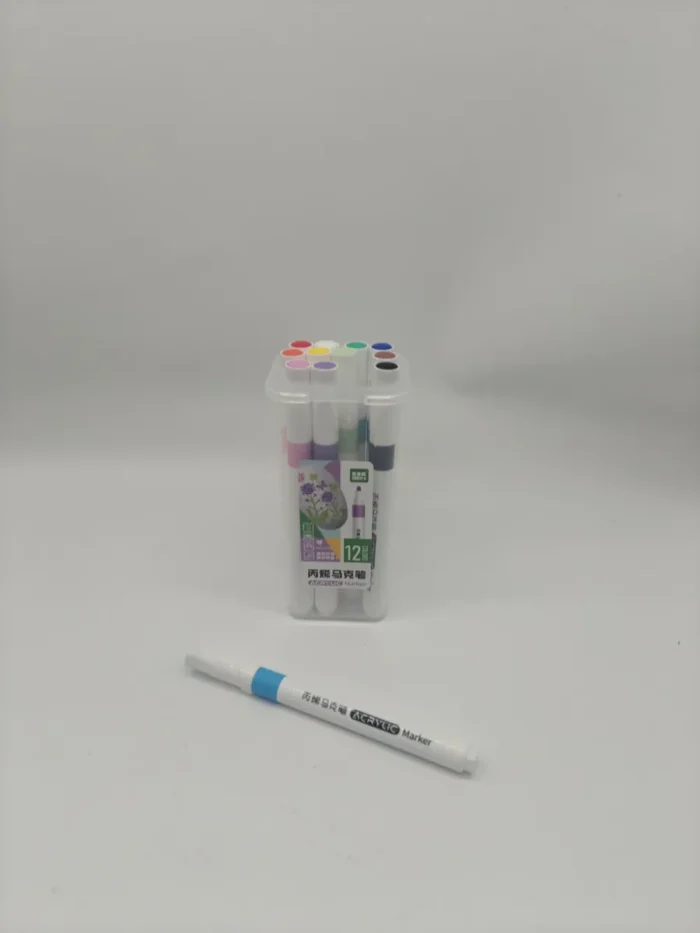 Акрилни маркери 12 цвята - Image 2